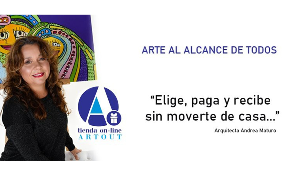 En Julio acompaña a Andrea Maturo en Artout TV espacio de arte y diseño