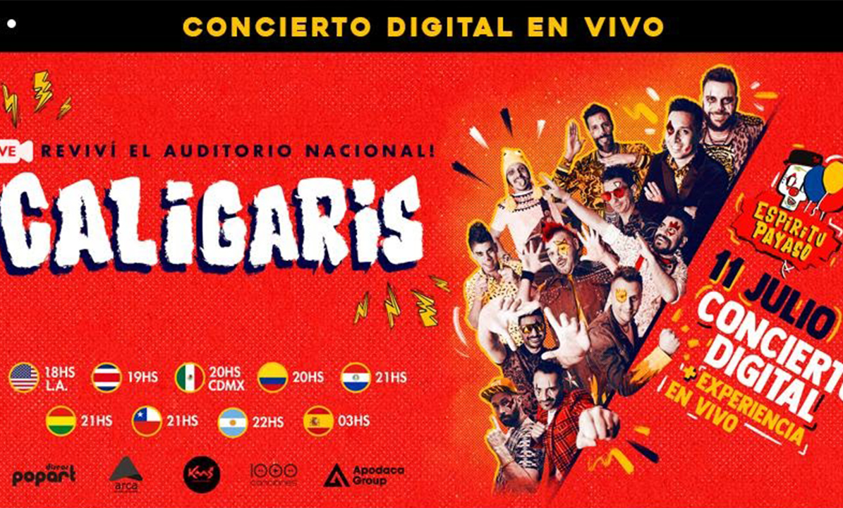 CALIGARIS: La banda adelanto detalles de su primer CONCIERTO DIGITAL + EXPERIENCIA EN VIVO