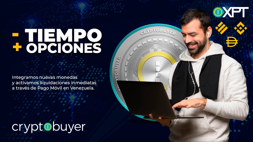 De Criptos a Bs en segundos: Cryptobuyer anuncia nuevo servicio de Pago Móvil Interbancario