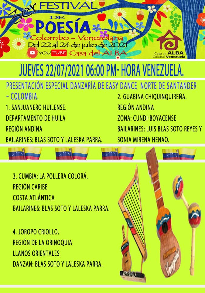 Exitosa inauguración del Festival de Poesía Colombo – Venezolano
