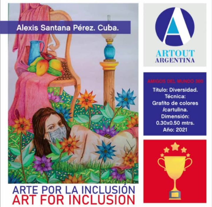“Paisaje con Mujer” la obra de Alexis Santana presente en “Arts For Inclusion”