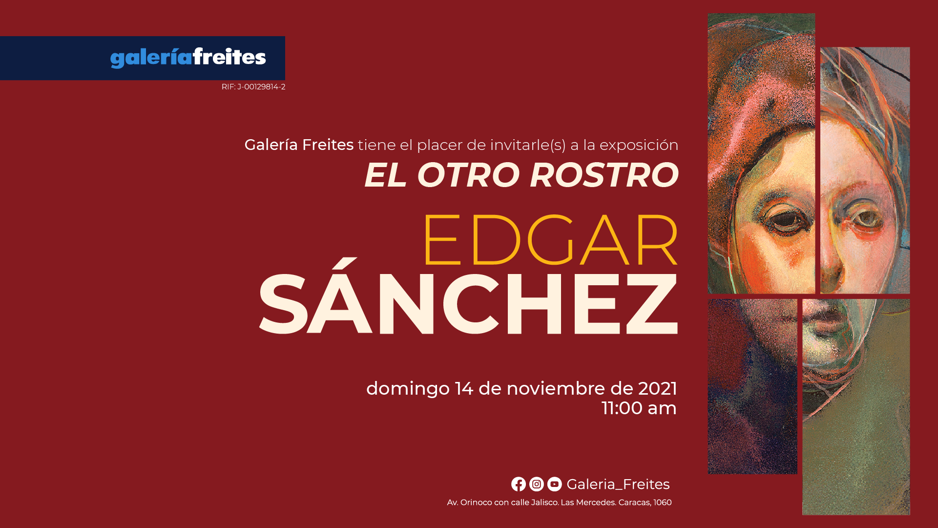 El “Otro rostro” de Edgar Sánchez expuesto en al Galería Freites