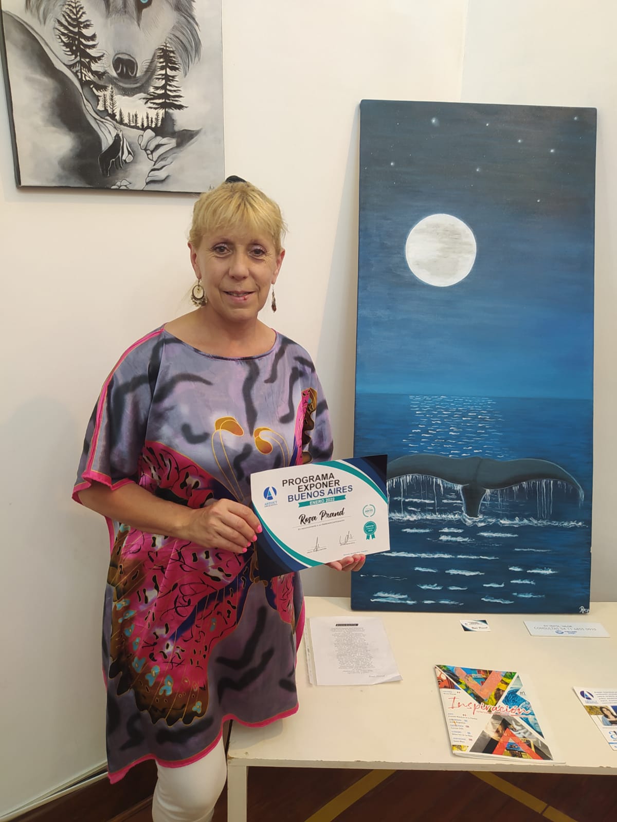 Rosa Prand promueve su talento artístico en el Programa Exponer Buenos Aires