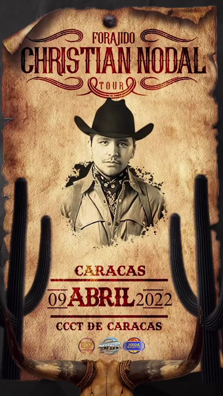 El cantante mexicano Christian Nodal llega a Venezuela con su “Forajido Tour”