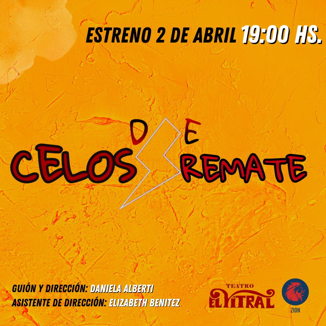 La comedia Celos De Remate se estrena el 2 de abril en el Vitral Teatro