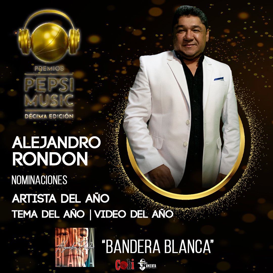 Tres nominaciones a los Pepsi Music sellan un año cargado de éxitos para Alejandro Rondón
