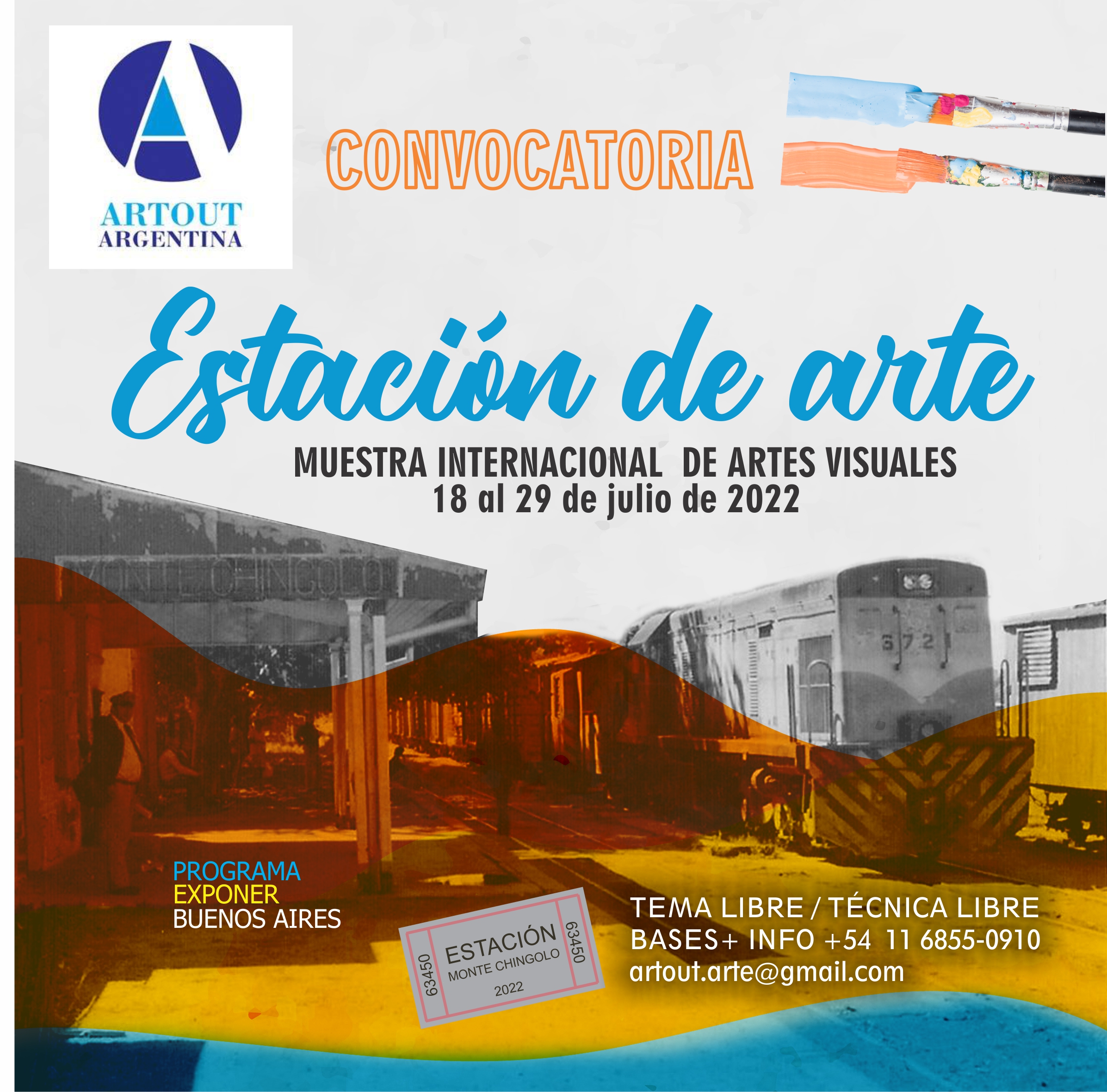 Participa en la Muestra Internacional de artes visuales “Estación de Arte”