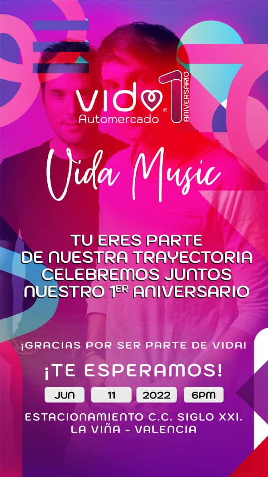 Vida celebra su primer aniversario con concierto de San Luis
