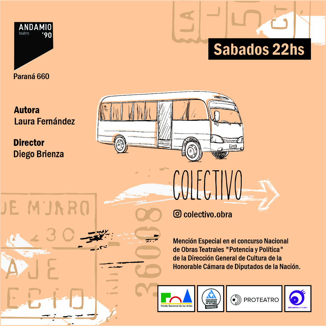 Se estrena la obra «Colectivo» en el Teatro Andamio en Paraná 660