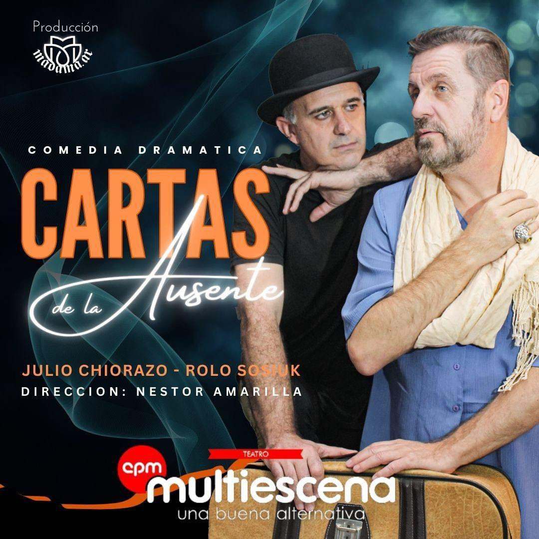 «Cartas de la ausente» se presenta los jueves en el Teatro Multiescena