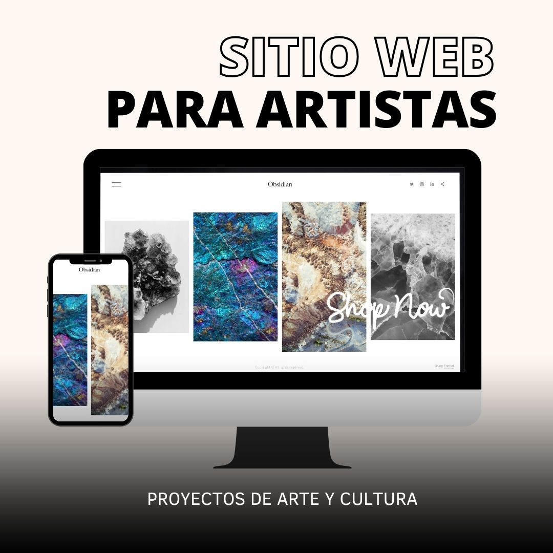 sitio web para artistas